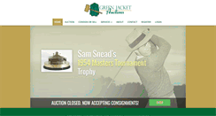 Desktop Screenshot of greenjacketauctions.com